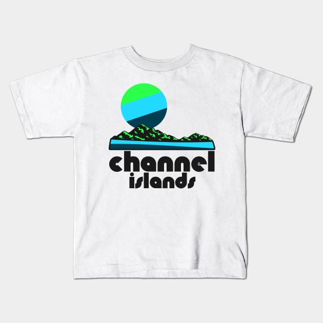 Retro Channel Islands ))(( Tourist Souvenir National Park Design Kids T-Shirt by darklordpug